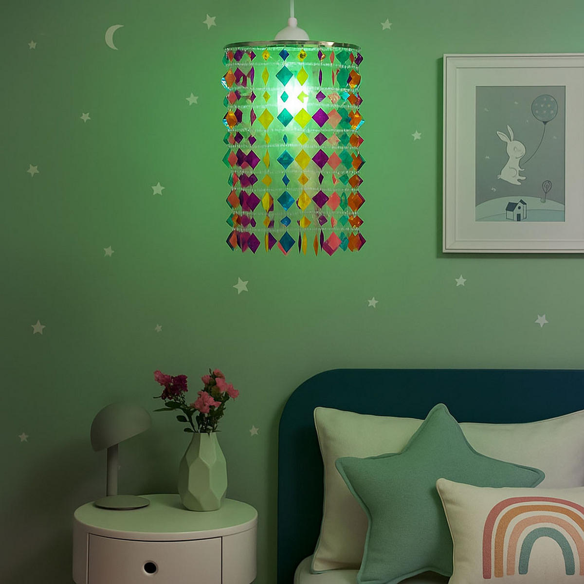 LED HÄNGELAMPE Metall Bunt - Multicolor, Metall (22.5/22.5/36cm)