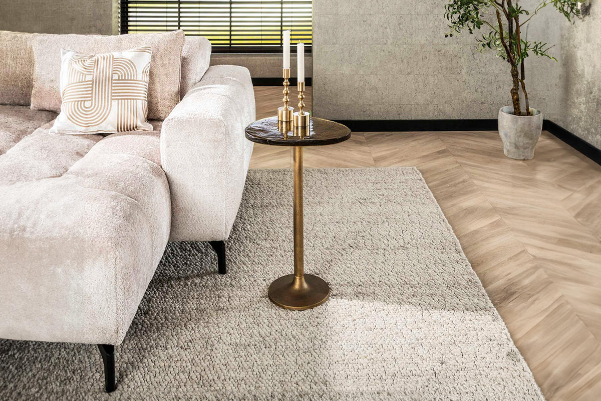 BEISTELLTISCH DARI Gold Glas - Goldfarben, Glas/Metall (38/33/60cm) - KAWOLA