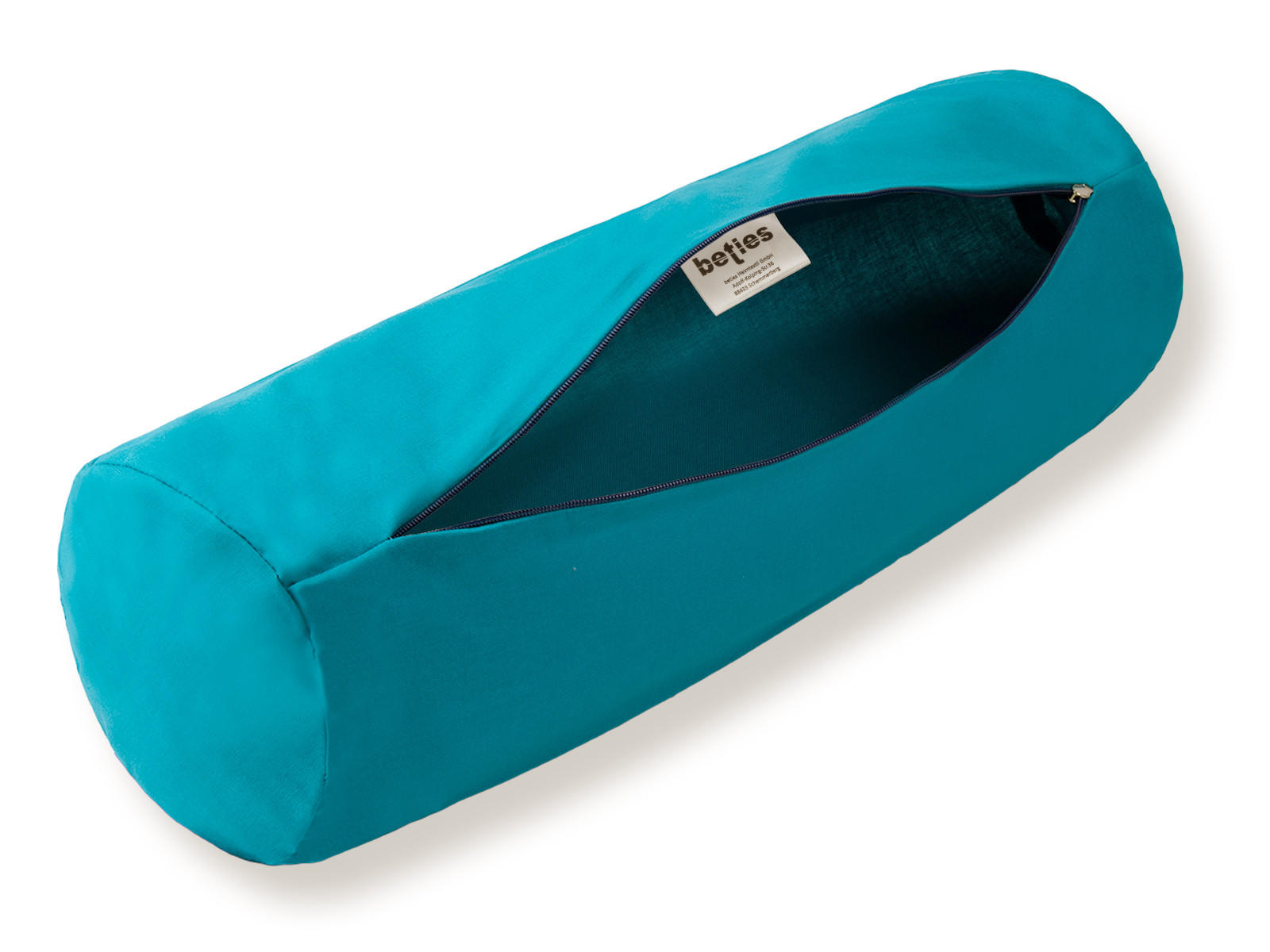 NACKENROLLENBEZUG Basic 100% Baumwolle petrol 40/15 cm - Petrol, Textil (15/40cm) - beties Heimtextil