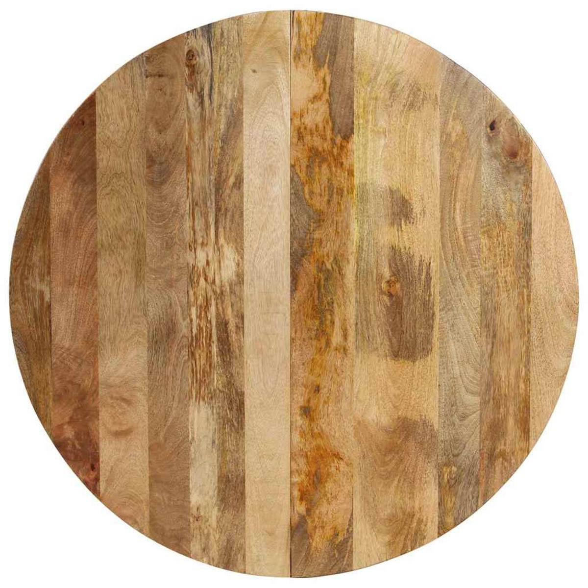 ESSTISCH 110/75 Cm Massivholz Mango - Braun, Holz (110/110/75cm) - vidaXL