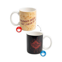 KAFFEEBECHER Harry Potter Karte des Rumtreibers Farbwechseltasse Mehrfarbig 320 ml - Multicolor, Keramik (0.32L) - United Labels
