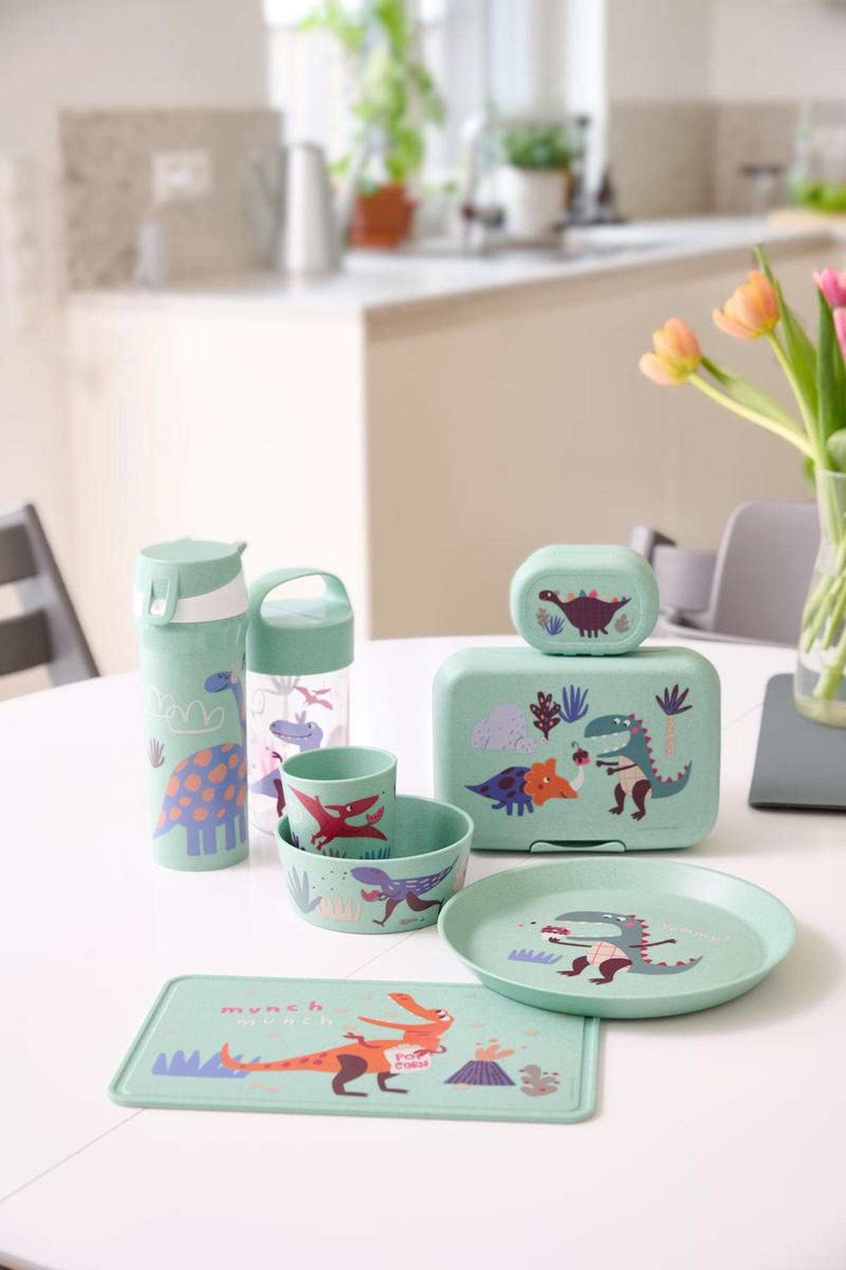 KINDERSCHALE Dreams Organic green 400 ml 12,3/12,3/5 cm - Grün, Kunststoff (12.3/5/12.3cm) - KOZIOL