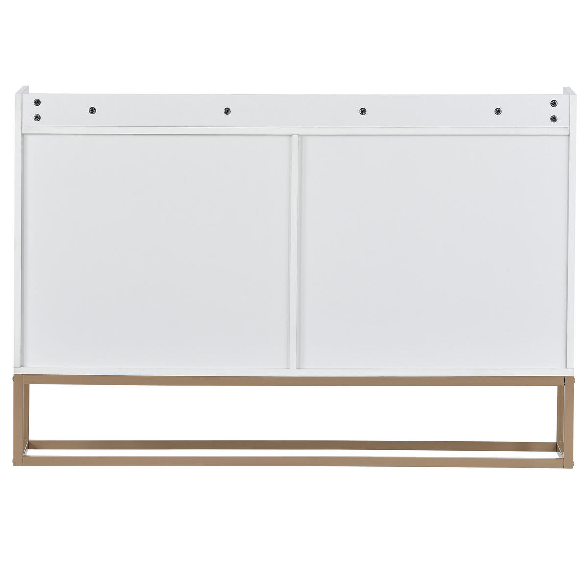KOMMODE niedrig 4 Türen Einlegeböden Stauraum weiß - Weiß, Holz (30/80/120cm) - Fortuna Lai
