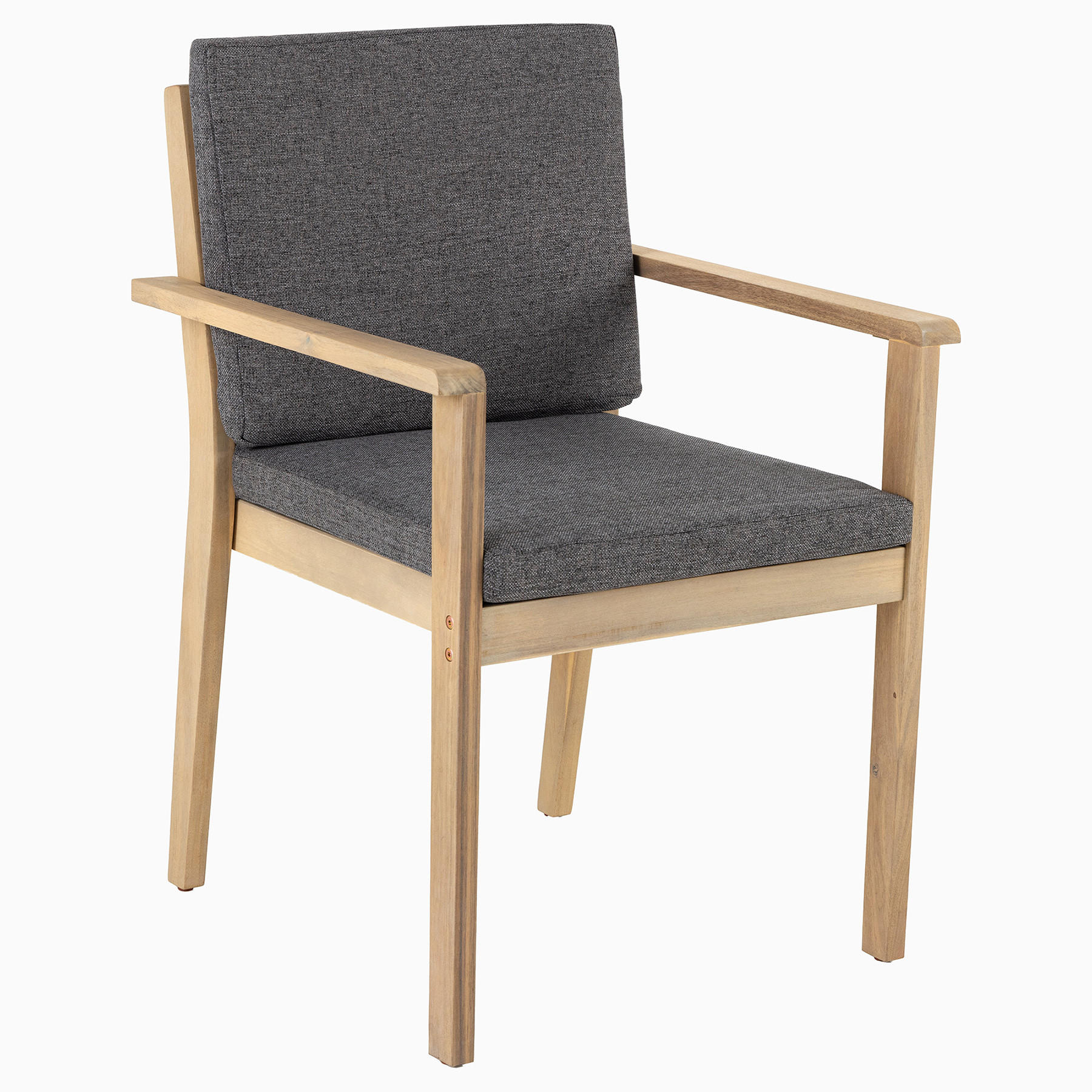 riess-ambiente Gartenstuhl Grau, Braun 60x84x60 cm