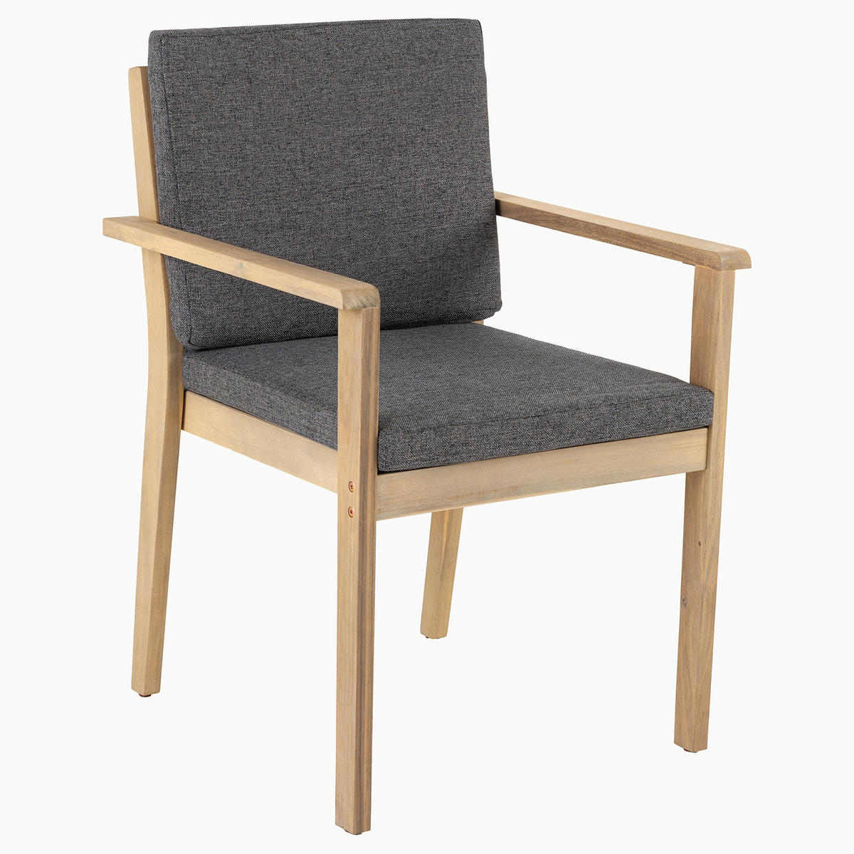 GARTENSTUHL KOPENHAGEN Akazie Natur - Braun/Grau, Holz (60/84/60cm) - riess-ambiente