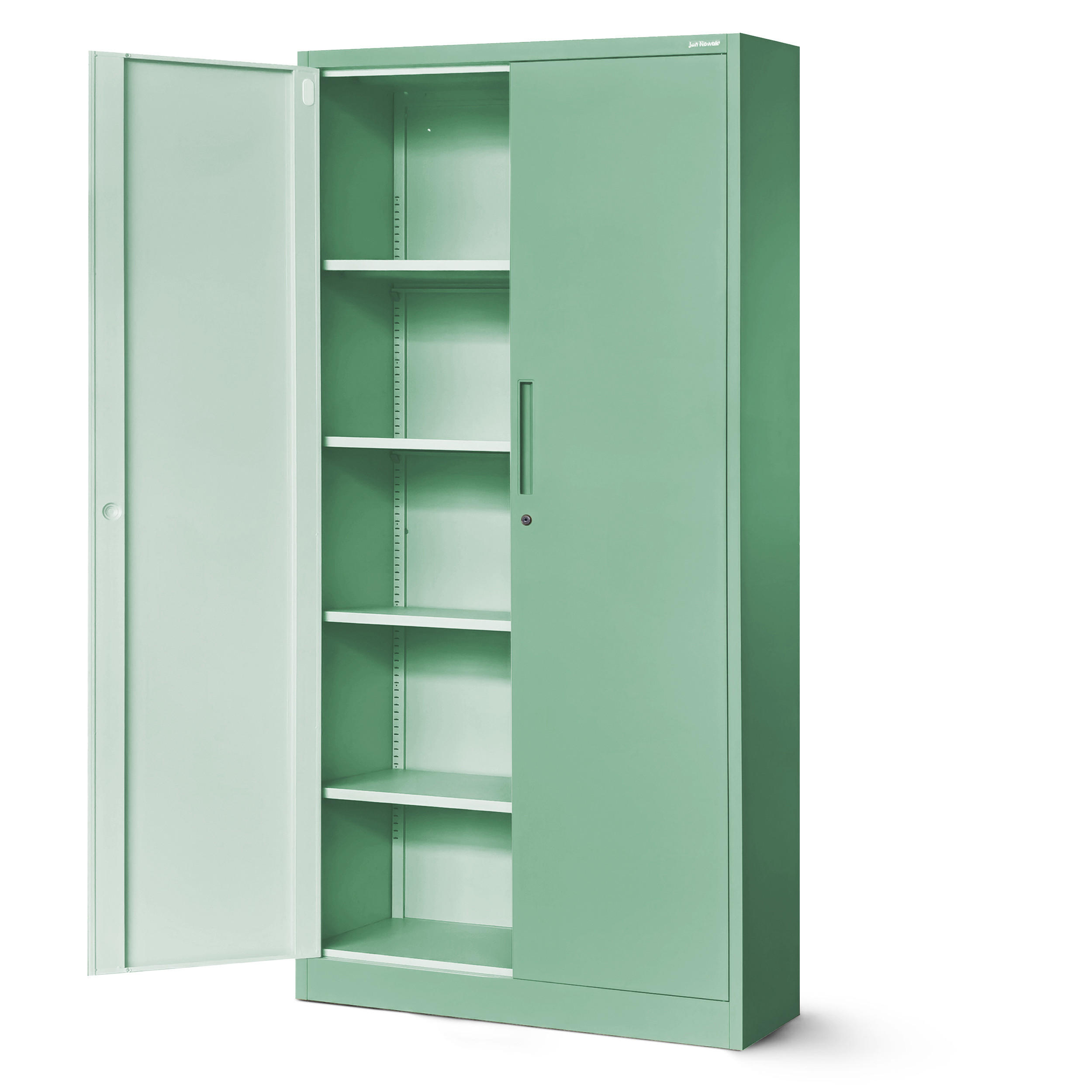 AKTENSCHRANK JAN 185x90x45 cm - Grün, Metall (90/185/40cm) - Jan Nowak