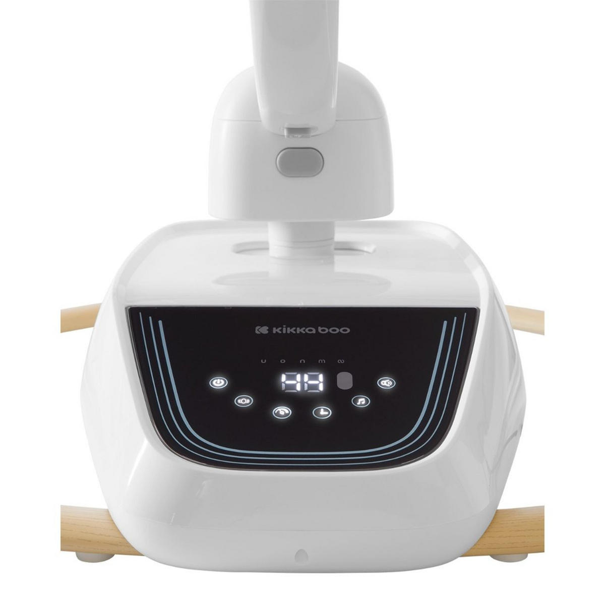 BABYWIPPE BeMoove beige Touchscreen, Fernbedienung, Moskitonetz, 5-Punkt-Gurt, 13 Melodien - Beige, Metall - Kikka boo