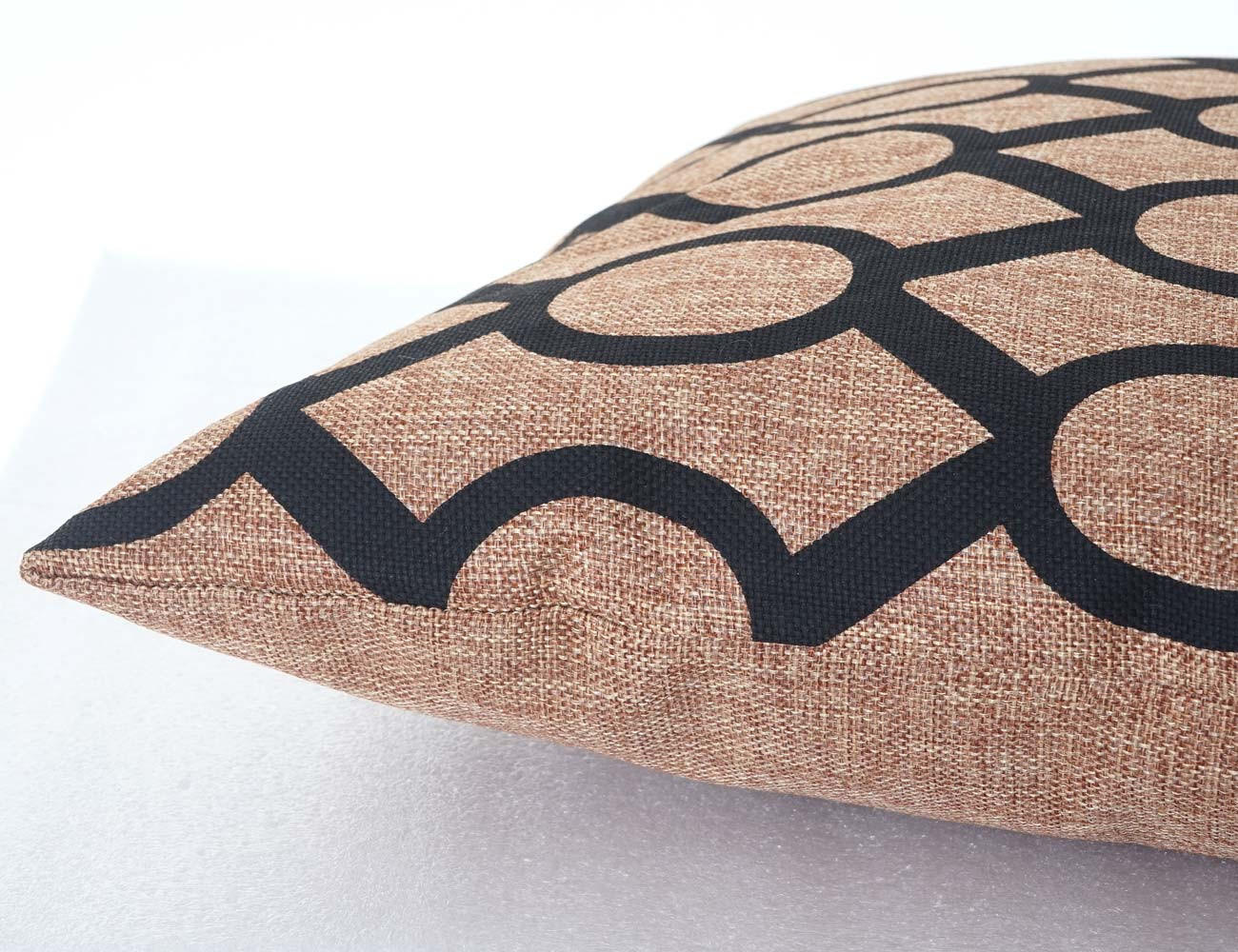 Thumbnail - MCW Deko-Kissen, Braun, Schwarz, Textil, 45x45x12 cm, Wohntextilien, Kissen, Dekokissen