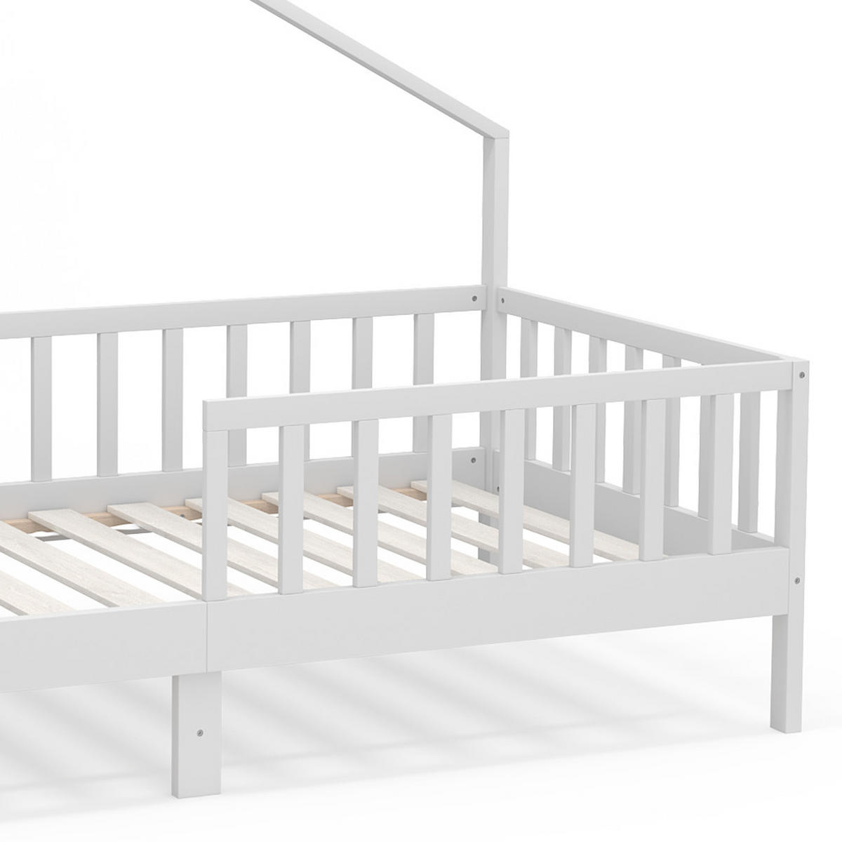 DOMEČKOVÁ POSTEL Justus Bílá - bílá, kompozitní dřevo (90/200cm) - VitaliSpa