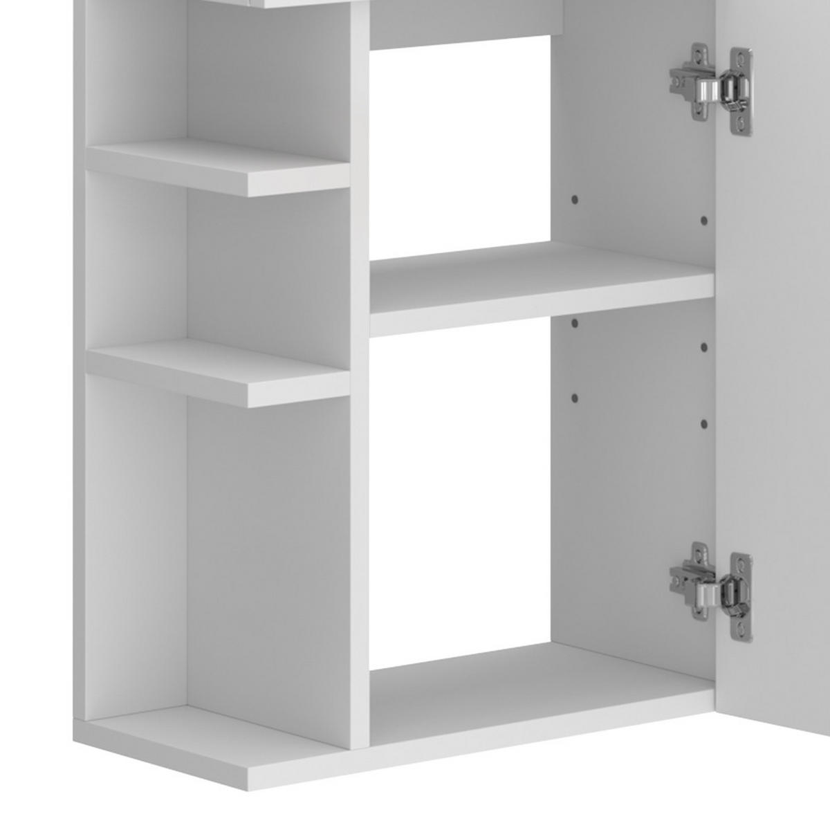 WASCHTISCHKOMBI Amadeo, Weiß, 2 Teile, mit Waschbecken - Weiß, Holzwerkstoff (50/70/56cm) - Vicco
