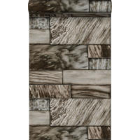 TAPETE Marmor-Optik 53 cm x 10.05 m - Braun, Papier (53/1000cm) - Origin Wallcoverings