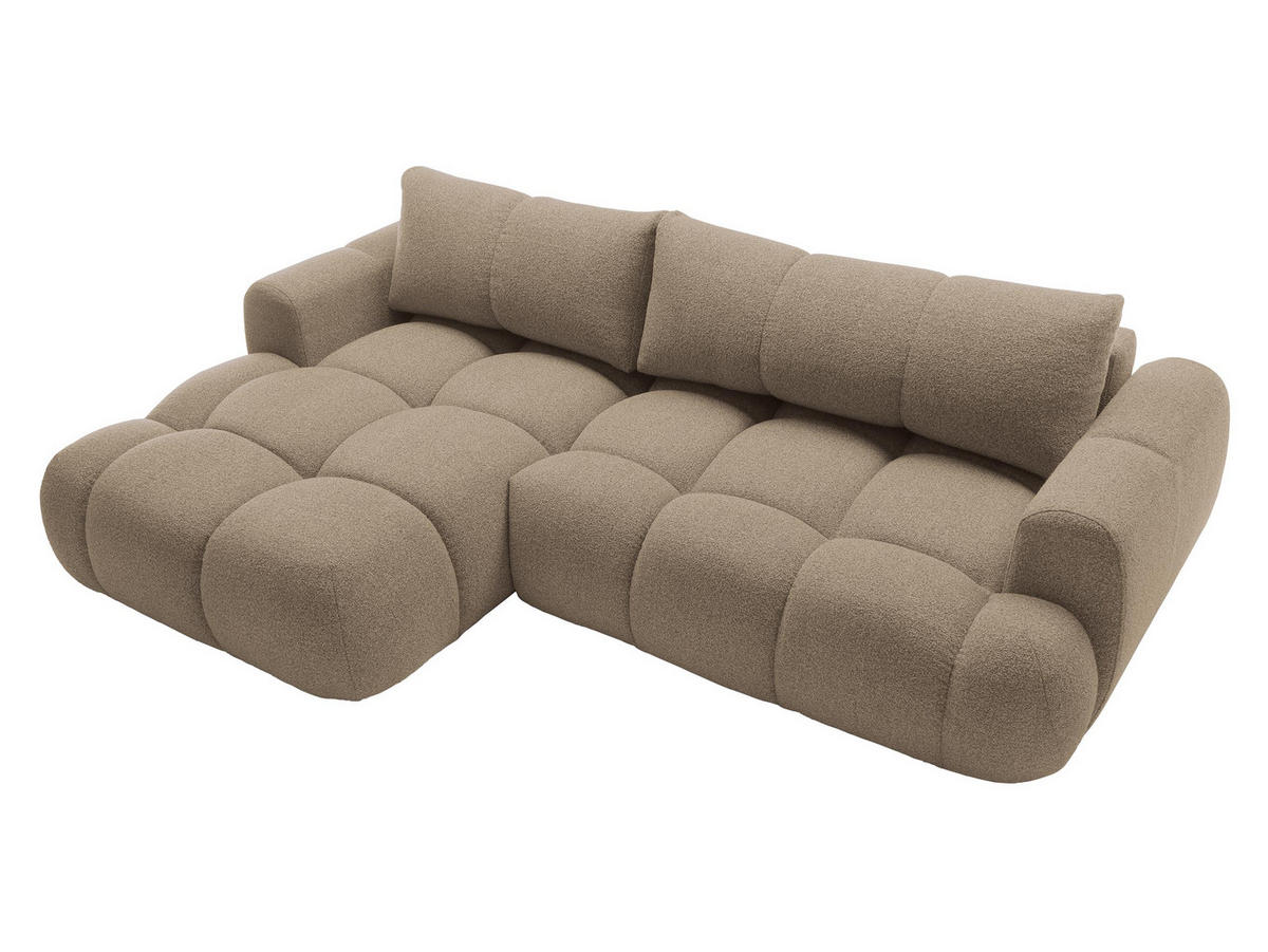 ECKSOFA Mitto, Seite: Links - Schwarz/Braun, Holz/Kunststoff (270/173cm) - MIRJAN24