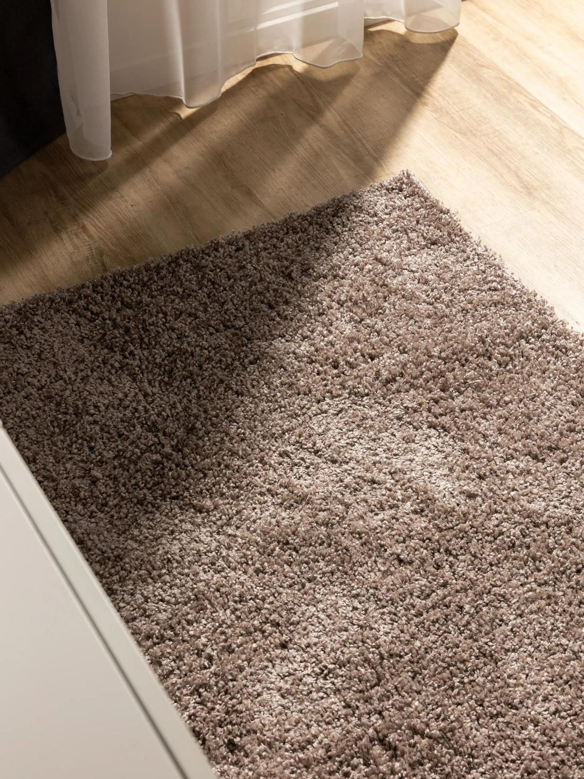 HOCHFLORTEPPICH Soho Taupe 80x250 cm - Taupe, Kunststoff (80/250cm) - benuta