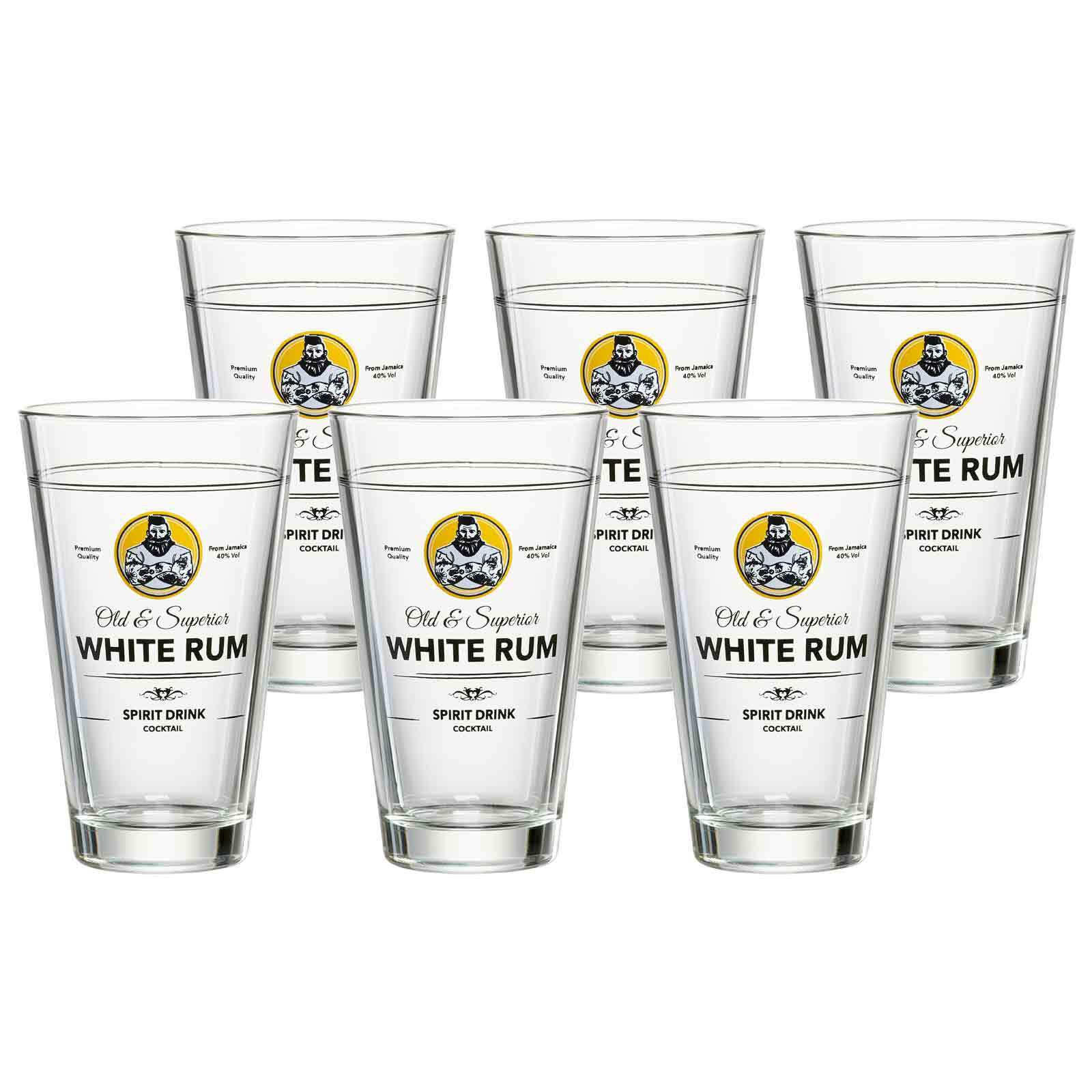 WHITE RUM BECHER SPIRITS transparent 330 ml 6er Set - Transparent, Glas (0.33L) - Ritzenhoff Breker