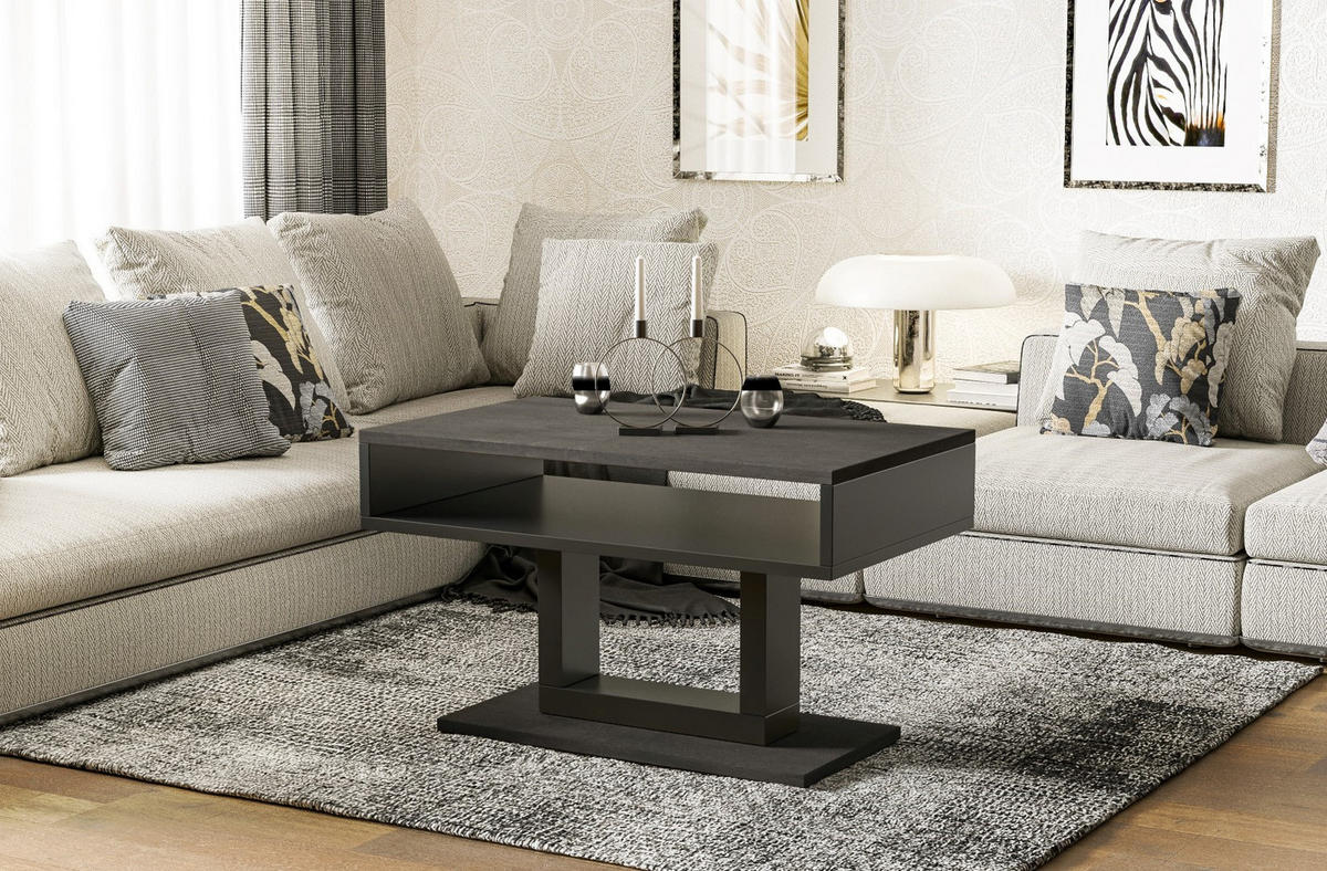 COUCHTISCH Tilo - Graphitfarben, Holzwerkstoff (100/60/58cm) - Endo-Moebel