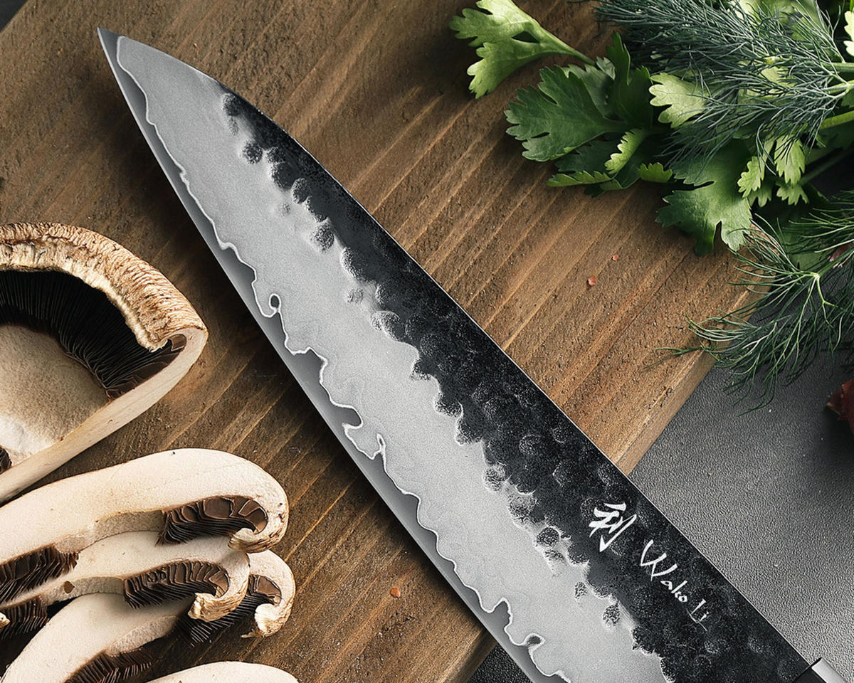 CHEFMESSER 21,5 cm - Braun, Holz/Metall (36cm) - Wakoli