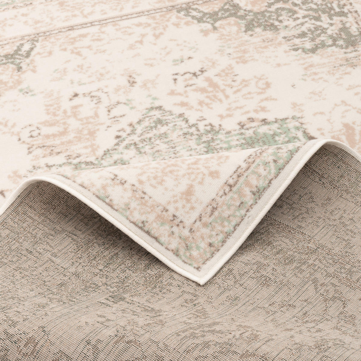 DESIGNER TEPPICH POP-VINTAGE - Mintgrün, Textil (80/150cm) - Pergamon