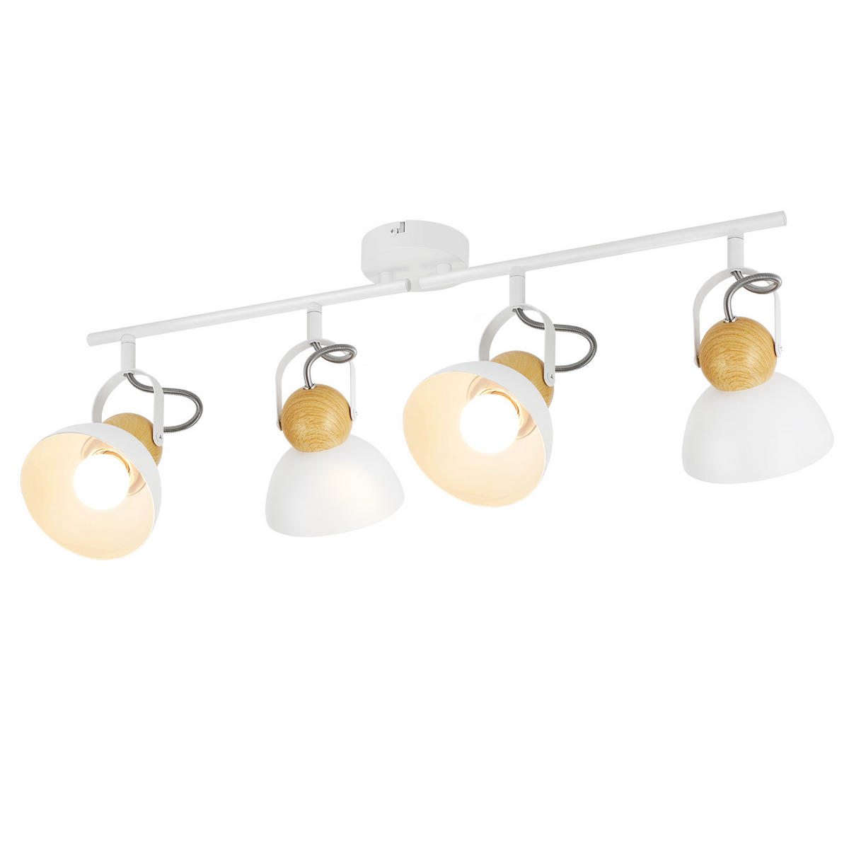 DECKENSTRAHLER Blenda 21/15/66 cm - Weiß, Metall (66/21/15cm) - ZMH