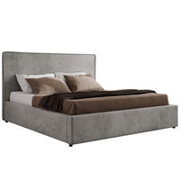 POLSTERBETT CORIVO CLASSIC 200/200 - Hellgrau Velvet - Pocket-Matratze - Hellgrau, Textil (200/200cm) - MKS