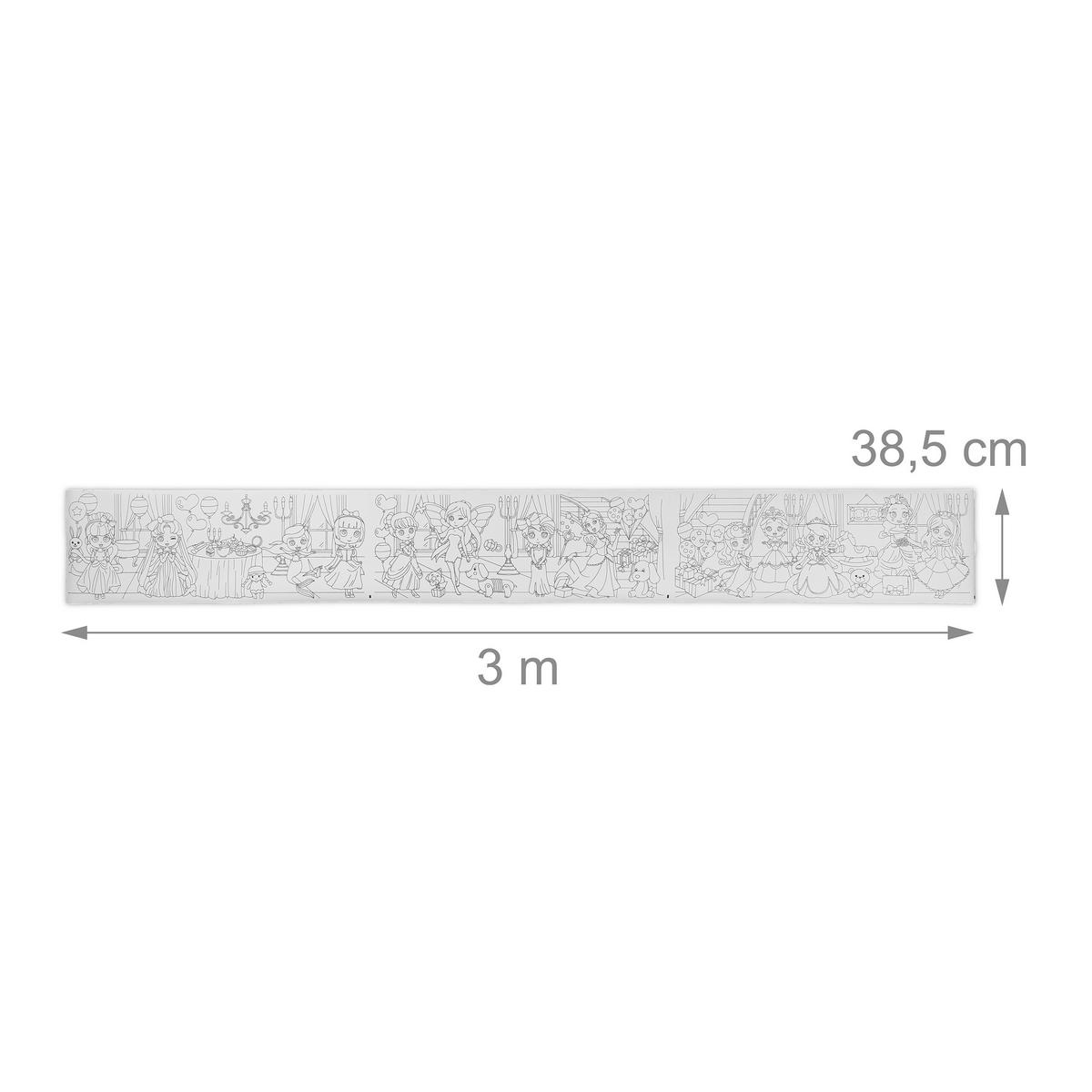 2XAUSMALTISCHDECKE - Multicolor, Papier (38/4/4cm) - Relaxdays