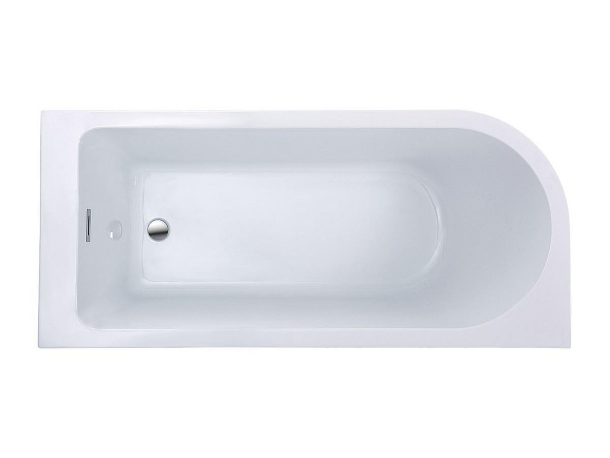 BADEWANNE (Standard) - 1 -Sitzer - Acryl - weiß - ANIKA - Weiß, Kunststoff (150/58/75cm) - Vente-Unique