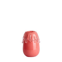 VAZE Lysira Rot 17.5/17.5/23 cm - Rot, Glas (23cm) - Light & Living