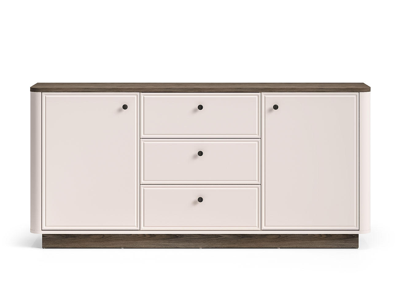 SIDEBOARD Vilavio Kaschmir Windmill Eiche 180 / 40 / 85cm - Kaschmir/Eichefarben, Holz/Holzwerkstoff (180/85/40cm) - Feldmann-Wohnen
