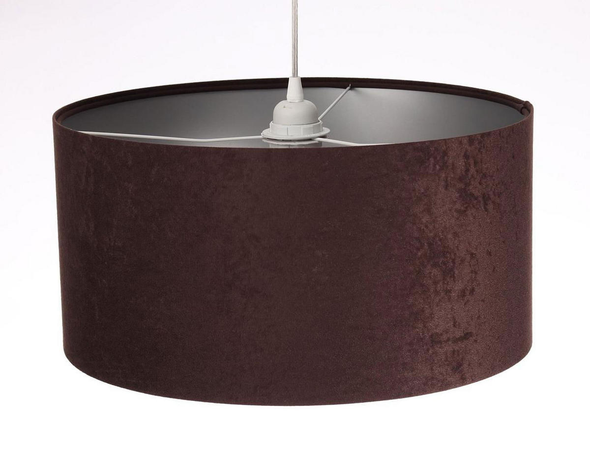 HÄNGELEUCHTE Silber 30/20 cm - Silberfarben/Braun, Kunststoff (30/0.45/20cm) - ONZENO