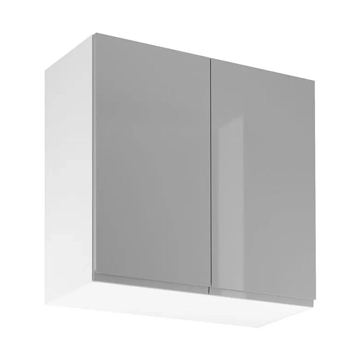 HÄNGESCHRANK – 80 cm – G80 – Velmora – Grau - Grau, Holzwerkstoff (80/72/32cm) - ROYAL24_MARKT