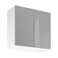 HÄNGESCHRANK – 80 cm – G80 – Velmora – Grau - Grau, Holzwerkstoff (80/72/32cm) - ROYAL24_MARKT