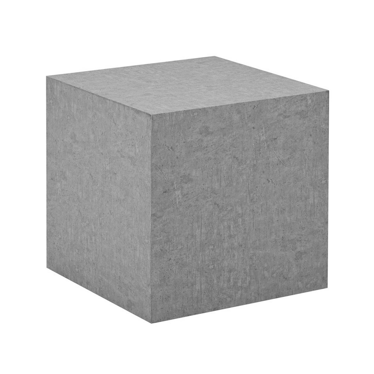 COUCHTISCH AMIRI M - Grau, 50 x 50 x 50 cm - Grau, Holzwerkstoff/Textil (50/50/50cm) - Home Deluxe