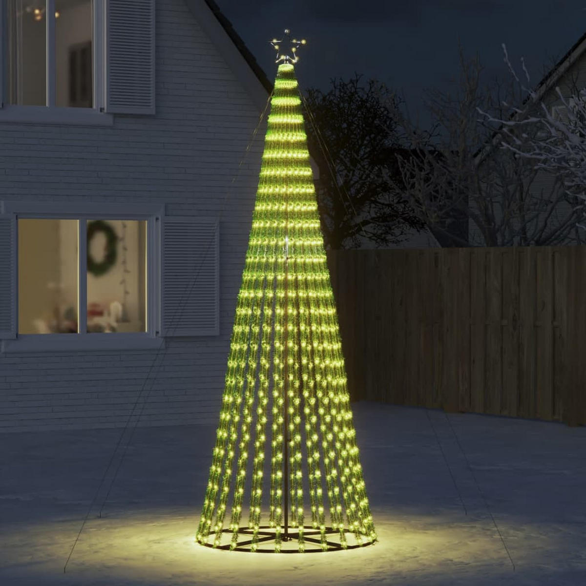 WEIHNACHTSBAUM LED 688 Leds Warmweiss 300 Cm - Weiß, Kunststoff (300cm) - vidaXL