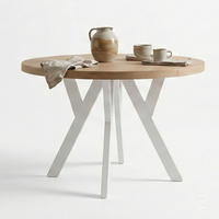 ESSTISCH Runder Ausziehbarer PERO 100/200, Eiche Lancelot/Weiß - Hellbraun/Weiß, Holz (200/100/77cm) - Dekori_Interiors