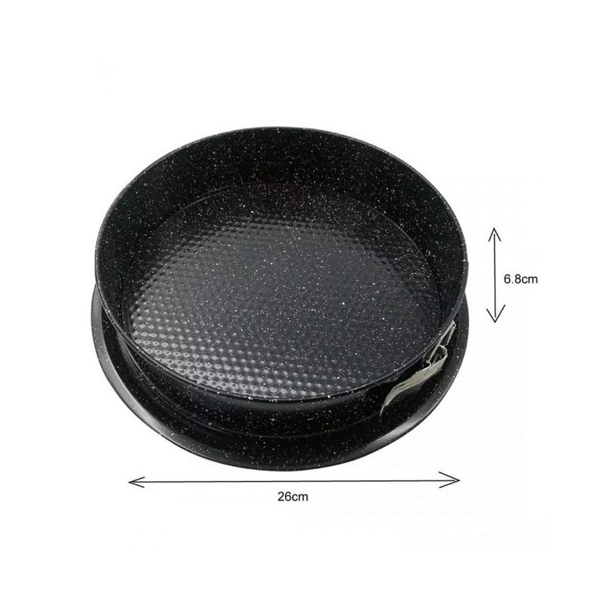 SPRINGFORM Schwarz 26/26/6.8 cm KH1783 - Schwarz, Metall (26/6.8/26cm) - Kinghoff 