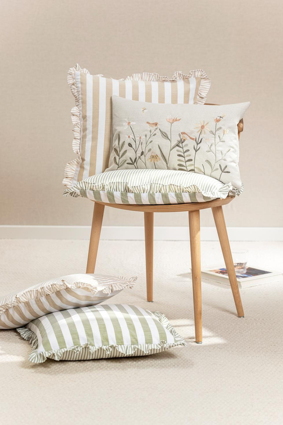 Thumbnail - Magma Heimtexx Kissenhülle, Pastellgrün, Textil, Floral, Rechteckig, 30x50 cm, Wohntextilien, Bezüge, Kissenbezüge