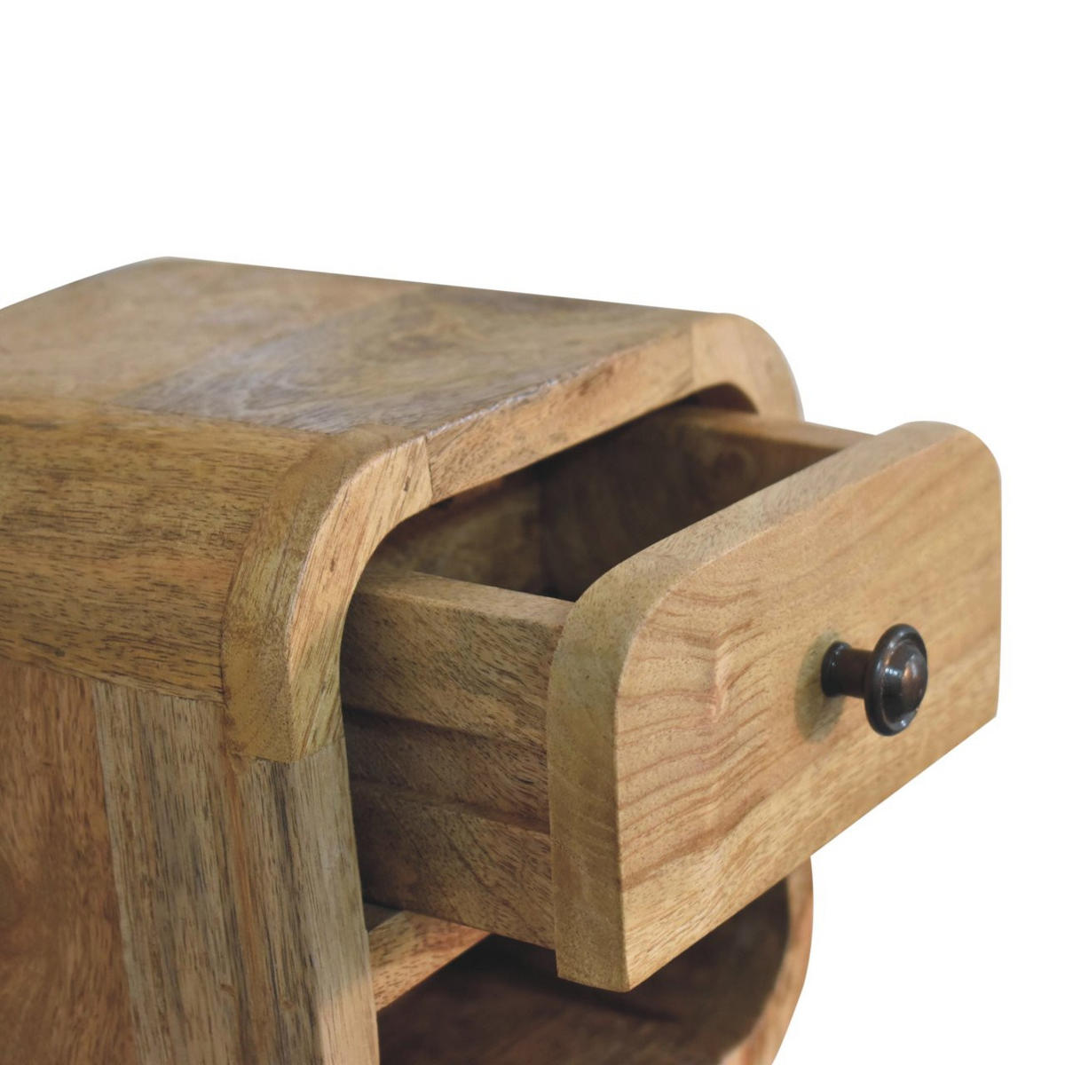 NACHTTISCH Petite - Beige/Messingfarben, Holz/Metall (20/20/17cm) - Artisan Furniture