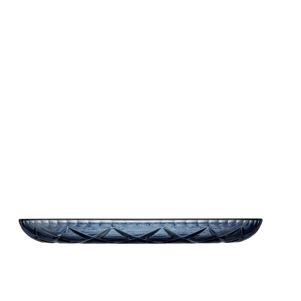SERVIERPLATTE Sorrento, Glas, Blau, 30 cm - Blau, Glas (30.5/3.5/30.5cm) - Lyngby Glas