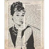 POSTER Audrey Hepburn A4 Rahmenlos - Klar, Papier (29.7/5/21cm) - Nacnic