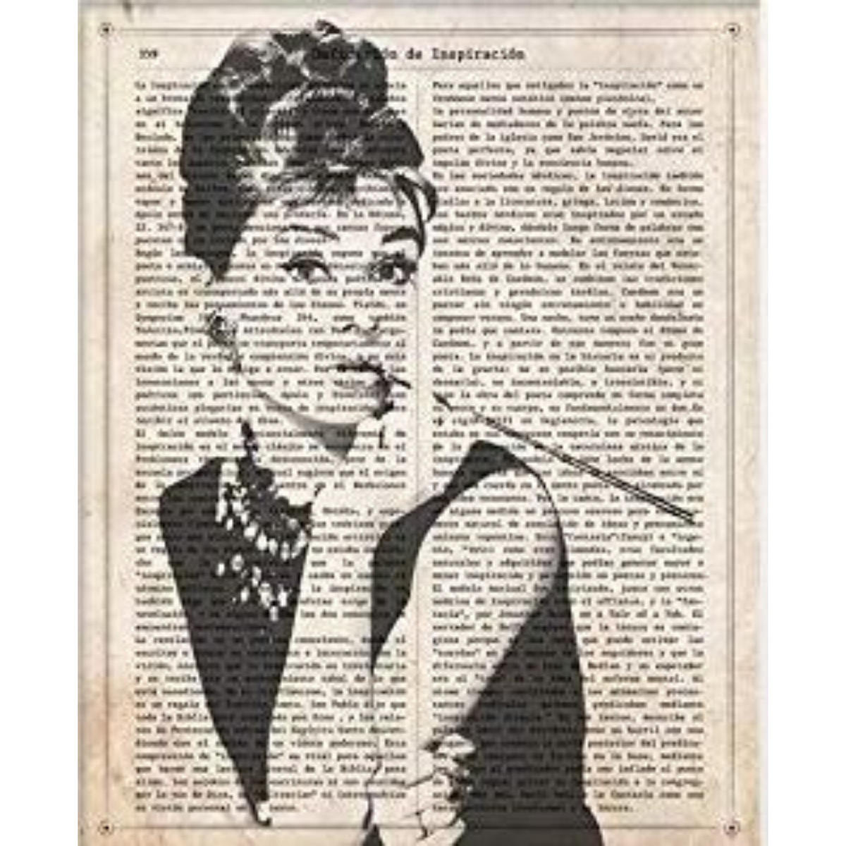 POSTER Audrey Hepburn A4 Rahmenlos - Klar, Papier (29.7/5/21cm) - Nacnic
