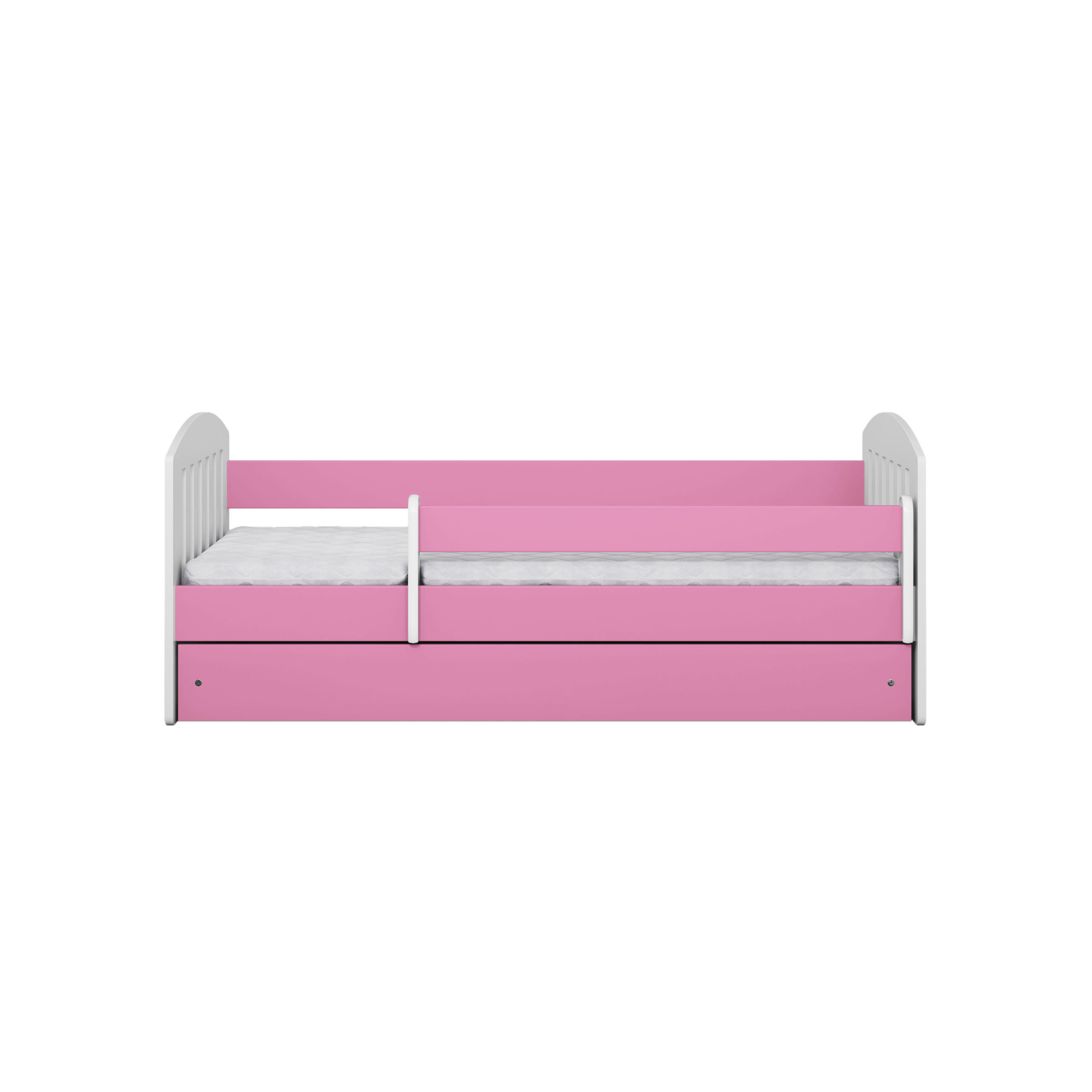 KINDERBETT CLASSIC mit Schublade ohne Matratze 90/65/164 - Rosa, Holzwerkstoff (80/160cm) - RAUMHIRSCH FURNITURE