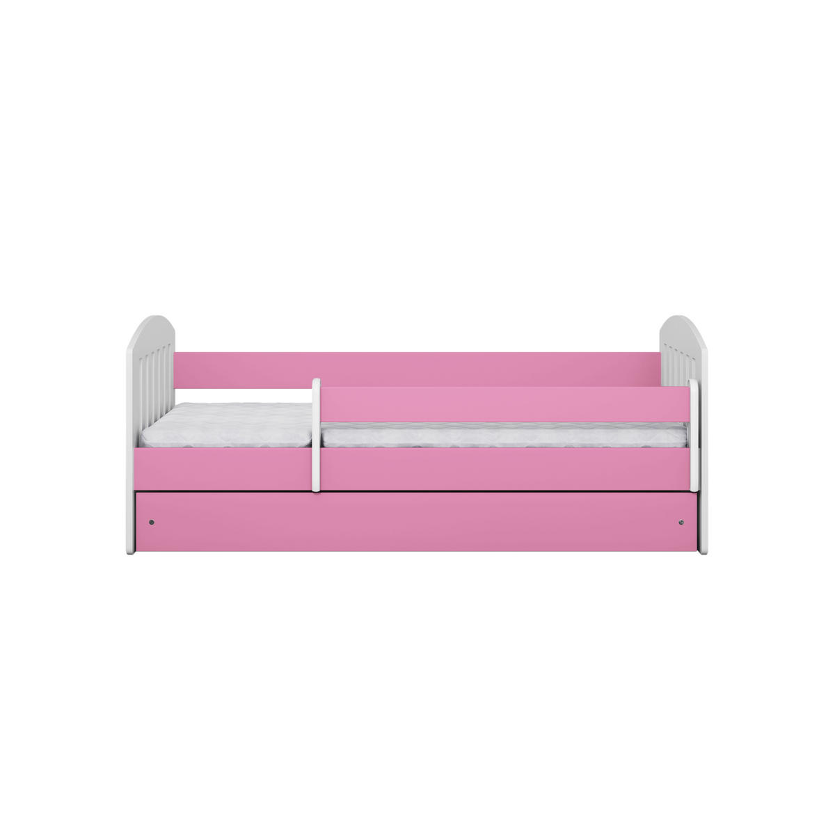 KINDERBETT CLASSIC mit Schublade ohne Matratze 90/65/184 - Rosa, Holzwerkstoff (80/180cm) - RAUMHIRSCH FURNITURE