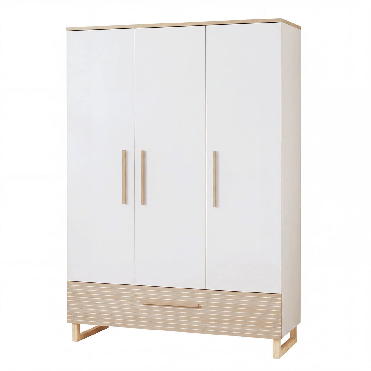 BABYZIMMER-SET Noah 3-teilig - Bett 60 x 120 cm - Kaschmir/Eichefarben, Holz/Holzwerkstoff (127/190/75cm) - Roba