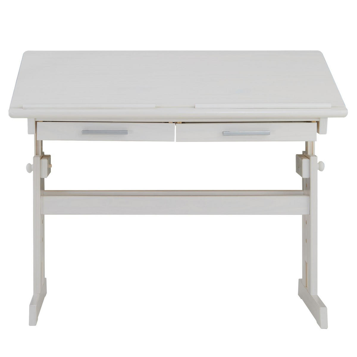 KINDERSCHREIBTISCH OLIVIA weiß - Weiß, Holz (109/130/55cm) - IDIMEX