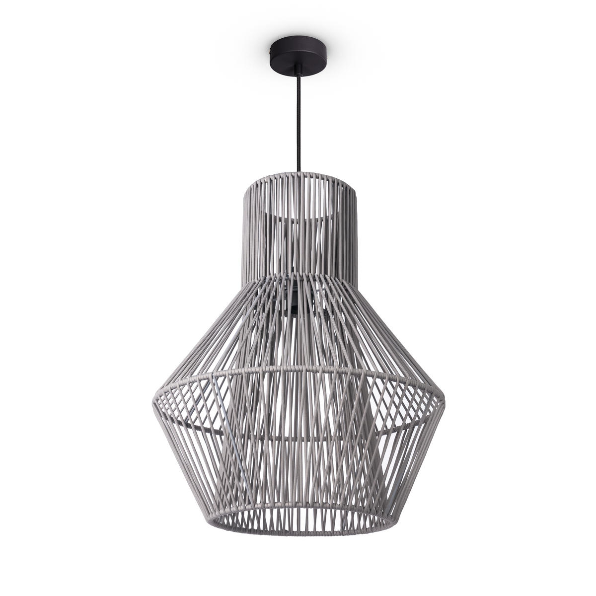 PENDELLEUCHTE Hugo Pd1 Malena - Schwarz, Metall (45/45/55cm) - Paco Home