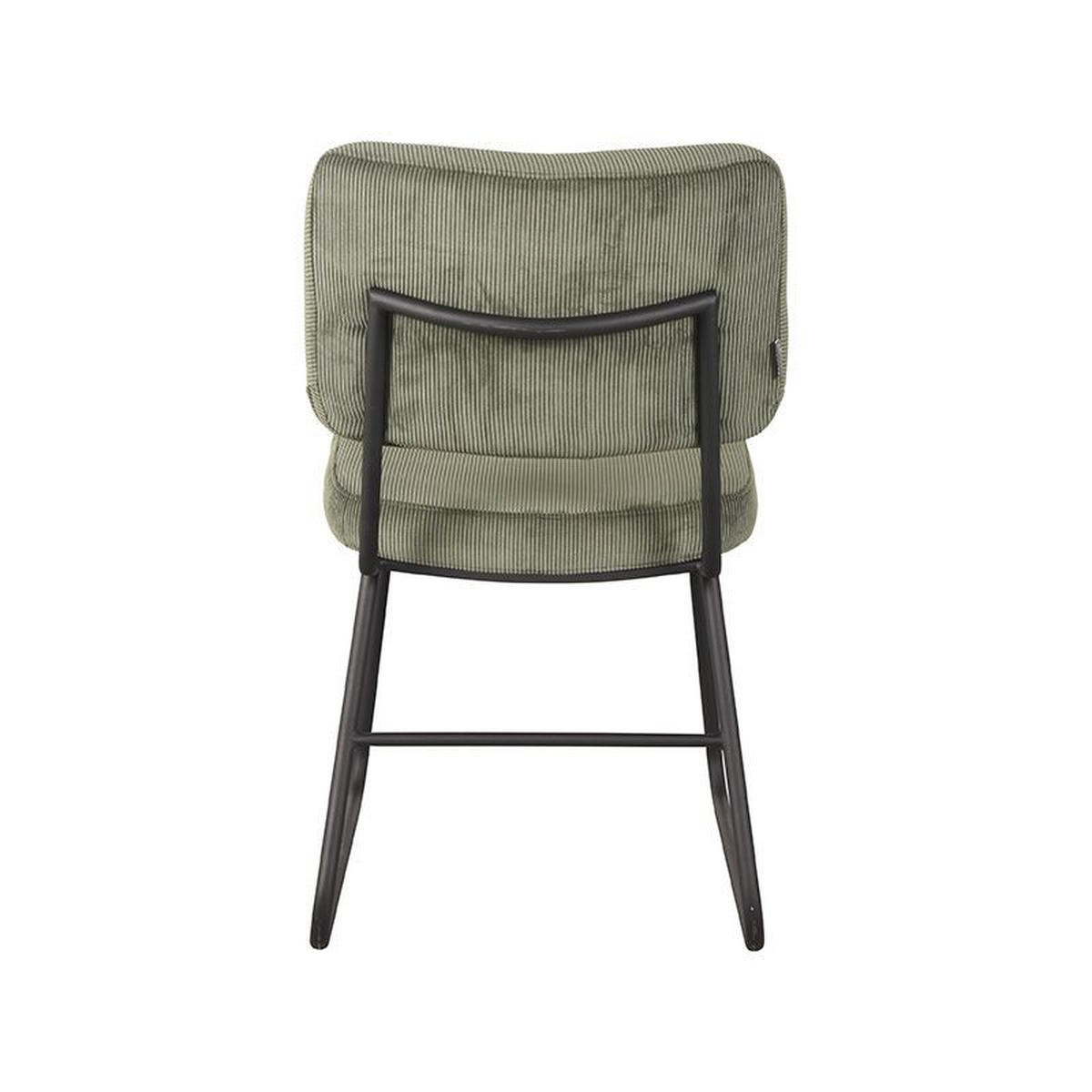 ESSZIMMERSTUHL Noah Grün 61/47/85 cm 2er-Set - Grün, Textil (47/85/61cm) - LABEL51