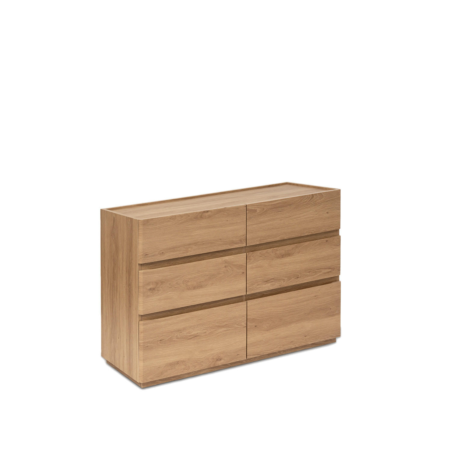 SCHUBLADENKOMMODE DOPPELTE Einar Natürlich 120 cm x 78 cm - Naturfarben, Holzwerkstoff (120/78/40cm) - Klast Home