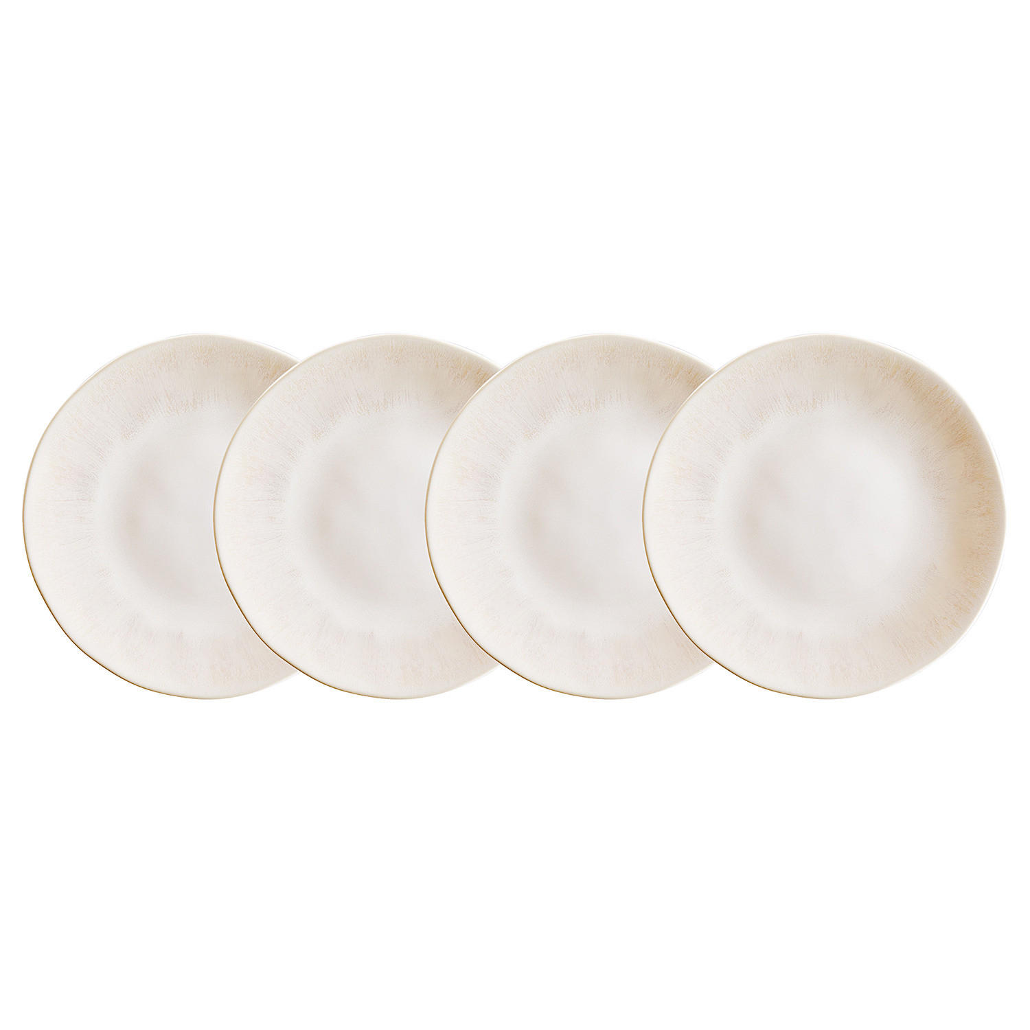 TELLER 4er-Set Atlantis 23 cm - Beige, Keramik (23/23/3cm) - Butlers