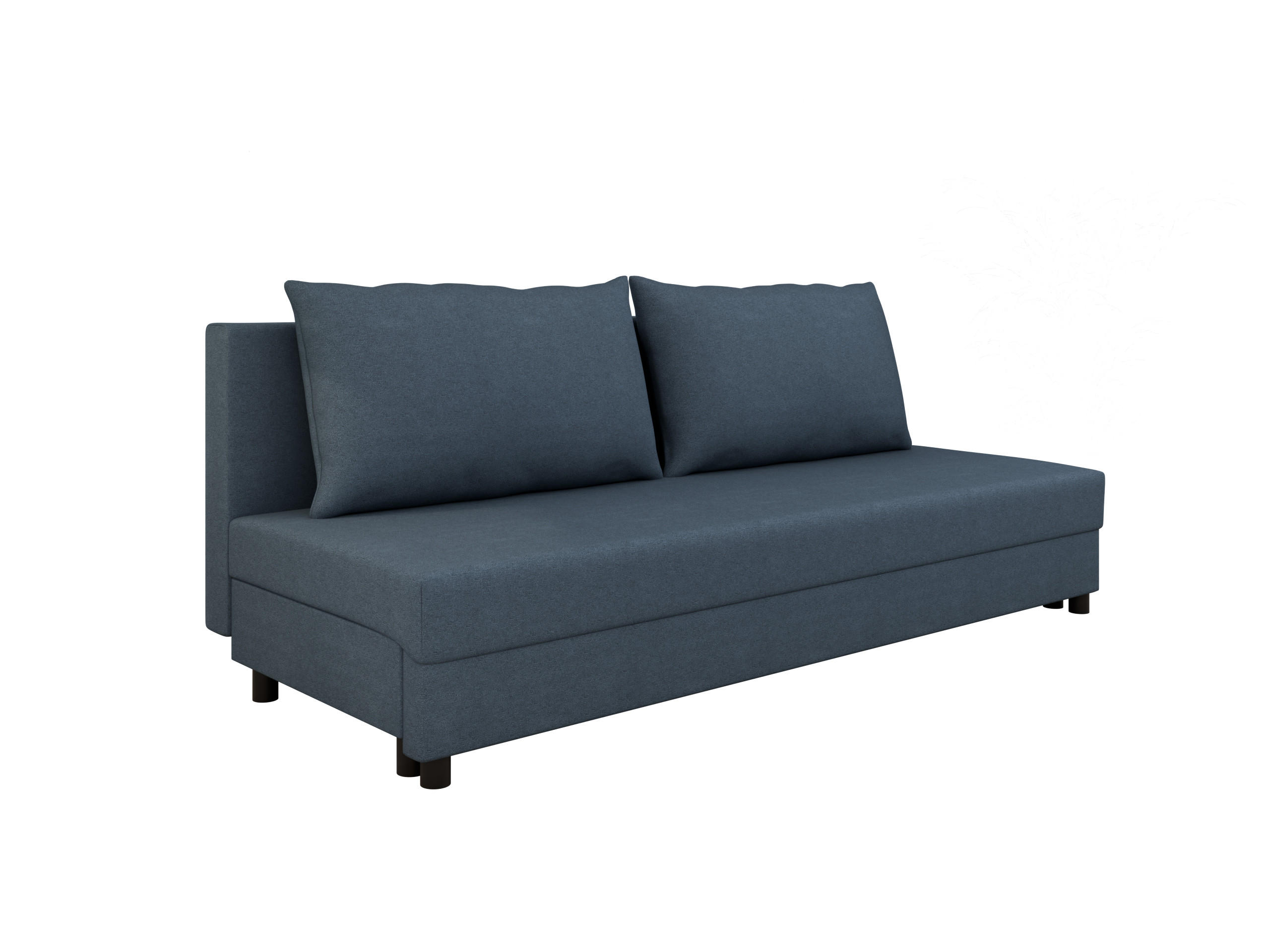 SCHLAFSOFA Facile mit Bettkasten – Moderne 2-in-1 Couch mit Stauraum, blau - Blau, Holz (194/48/71cm) - Panda Möbel