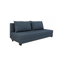 SCHLAFSOFA Facile mit Bettkasten – Moderne 2-in-1 Couch mit Stauraum, blau - Blau, Holz (194/48/71cm) - Panda Möbel