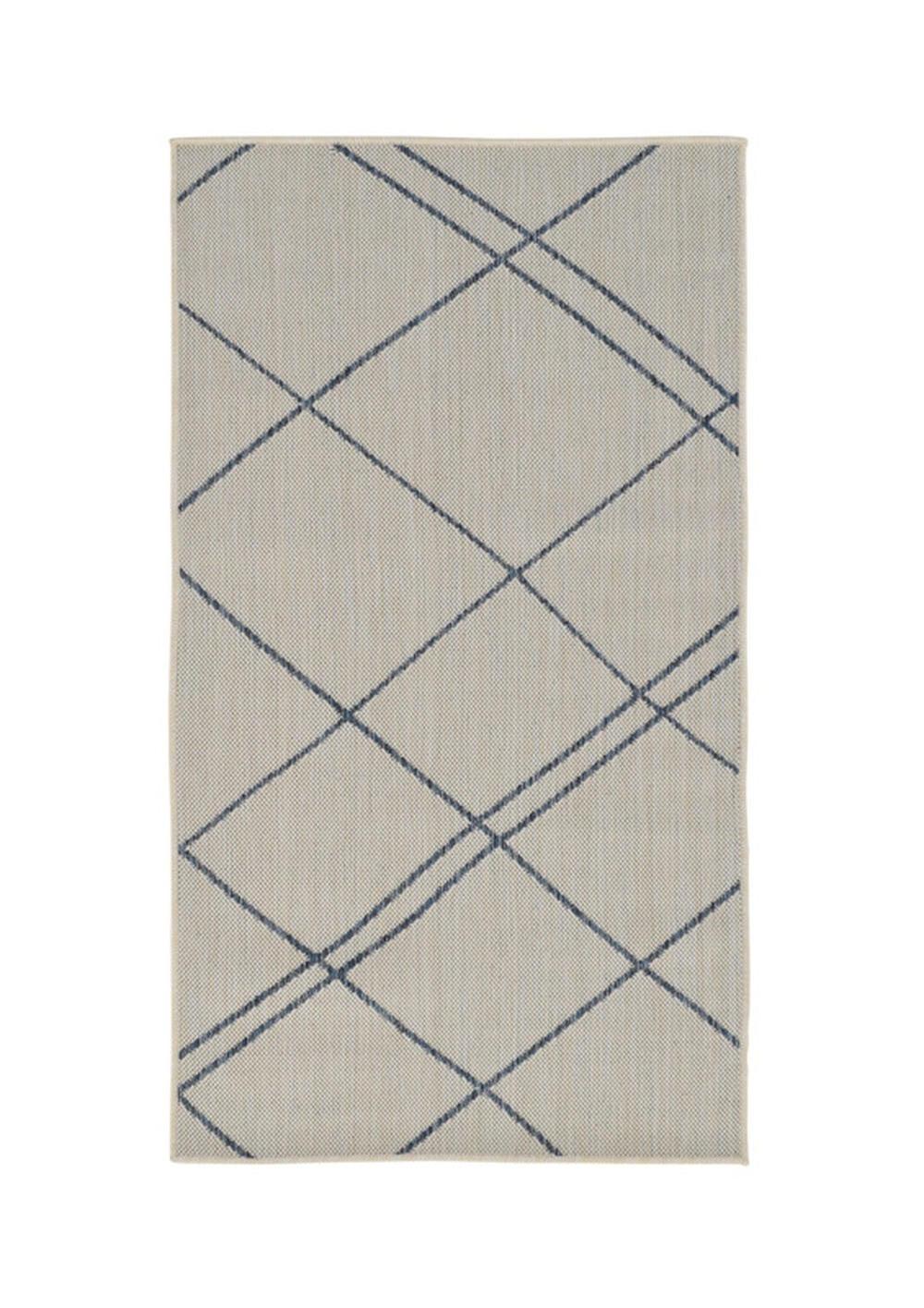 OUTDOOR-TEPPICH Terrace Weiß/Azurblau 80x150 cm - Multicolor, Textil (80/150cm) - Vercai Rugs